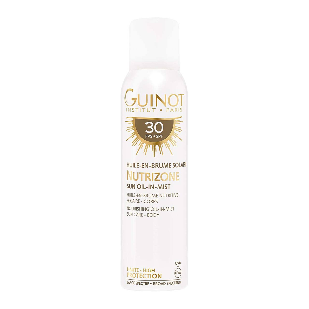 Guinot (Франция) : Huile-en-Brume Solaire Nutrizone SPF 30 : <p>Питательное масло-вуаль для активизации загара SPF 30</p>
